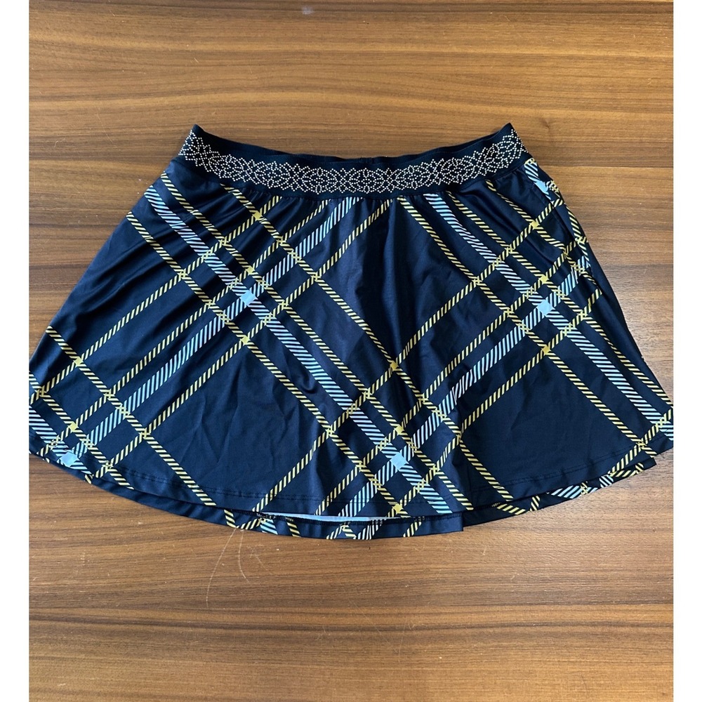 Amy Sport Skort Plaid Large Petite Studded Waist Golf Tennis Pickleball Skirt